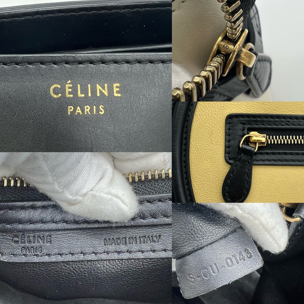 Authentic Celine Tricolors micro luggage tote - Picture 12 of 14